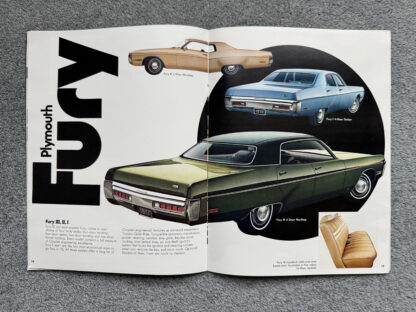 1972 Plymouth Chrysler Range Brochure Valiant, Fury, Barracuda, Satellite - Image 8
