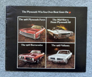 1968 Plymouth Range Brochure Valiant, Fury, Barracuda, Belvedere, VIP