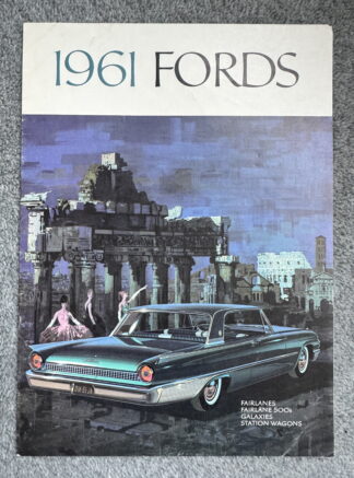1961 Ford Range Brochure Fairlane, Galaxie, Wagons