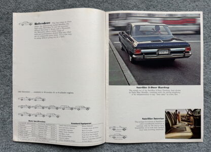 1965 Plymouth Range Brochure Valiant, Fury, Barracuda, Belvedere, Satellite - Image 5