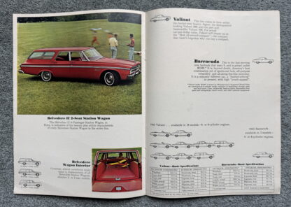 1965 Plymouth Range Brochure Valiant, Fury, Barracuda, Belvedere, Satellite - Image 7