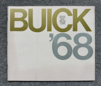 1968 Buick LeSabre, Riviera, Wildcat, Skylark, GS, Electra Range Brochure