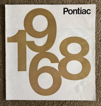 1968 Pontiac Range Brochure Firebird, GTO, Bonneville, Tempest, Catalina