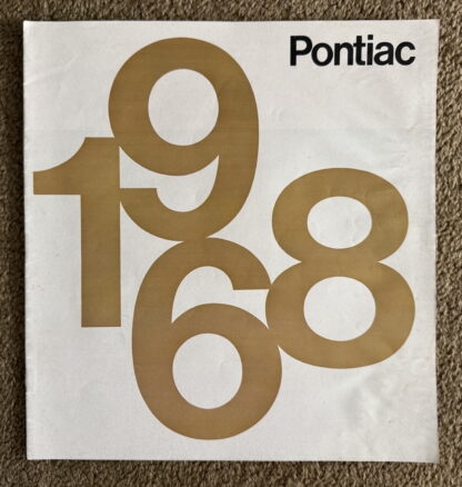 1968 Pontiac Range Brochure Firebird, GTO, Bonneville, Tempest, Catalina