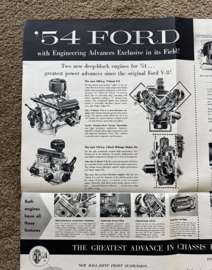 1954 Ford Range Brochure Crestline, Customline, Mainline, Wagons - Image 8