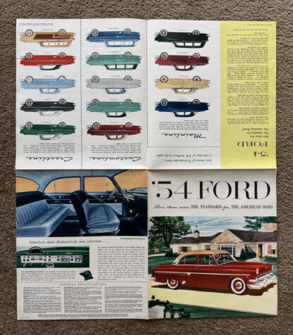 1954 Ford Range Brochure Crestline, Customline, Mainline, Wagons - Image 9