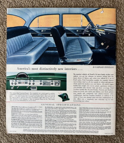1954 Ford Range Brochure Crestline, Customline, Mainline, Wagons - Image 10