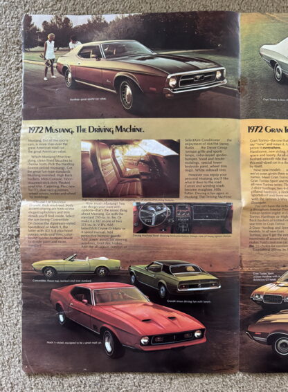 1972 Ford Range Brochure Mustang, LTD, Galaxie, Custom, Torino, Thunderbird - Image 5