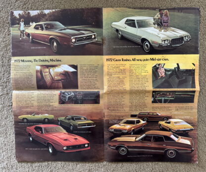 1972 Ford Range Brochure Mustang, LTD, Galaxie, Custom, Torino, Thunderbird - Image 7