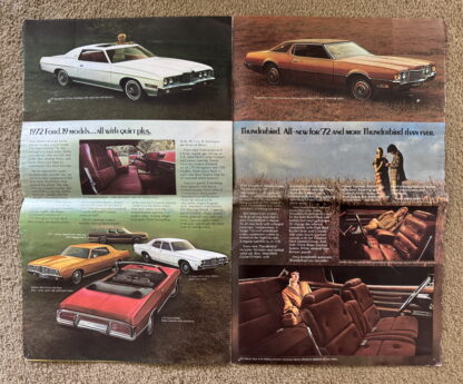 1972 Ford Range Brochure Mustang, LTD, Galaxie, Custom, Torino, Thunderbird - Image 10