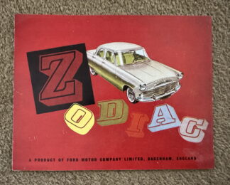 1959 Ford Zodiac Mark II Brochure
