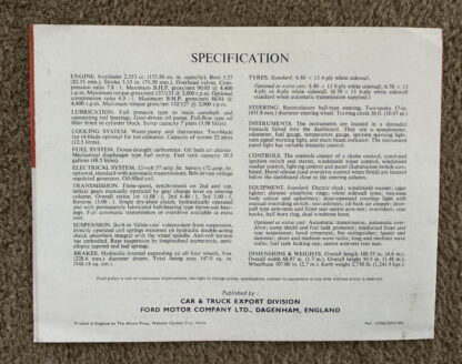 1959 Ford Zodiac Mark II Brochure - Image 6