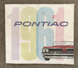 1961 Pontiac Range Brochure Bonneville, Star Chief, Catalina, Ventura