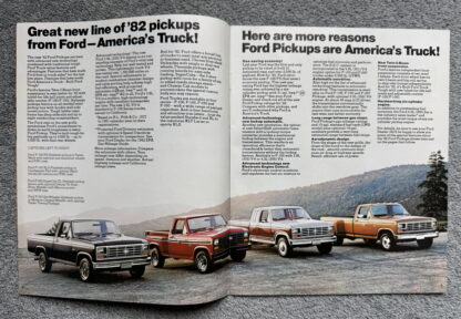 1982 Ford Pickup Truck Ranger F100, F150, F250, F350 Brochure - Image 3