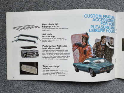 1970 Chevrolet Corvette, Camaro Accessories Brochure - Image 8