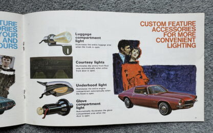 1970 Chevrolet Corvette, Camaro Accessories Brochure - Image 9
