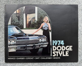 1974 Dodge Range Charger Challenger Coronet Dart Monaco Brochure