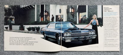 1974 Dodge Range Charger Challenger Coronet Dart Monaco Brochure - Image 2