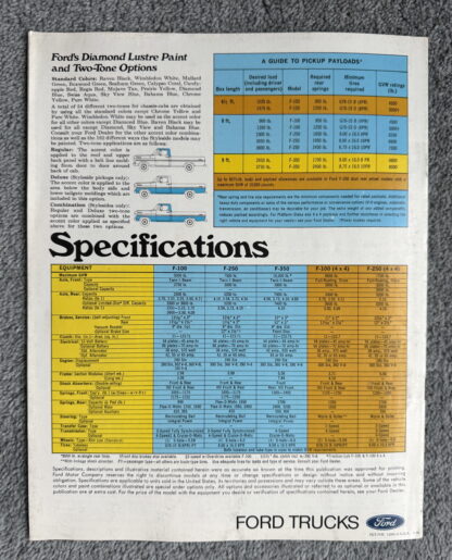 1971 Ford Pickup/Truck F100, F250, F350 Brochure - Image 9