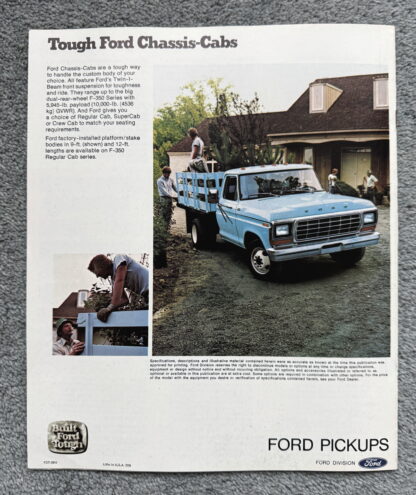 1979 Ford Pickup/Truck Ranger F100, F250, F350 Brochure - Image 11