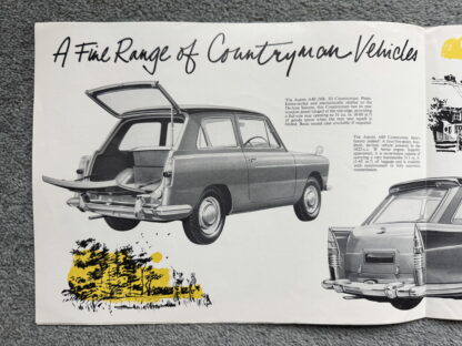 1961 Austin Range Brochure Seven (Mini), A40, A60, A110 - Image 2
