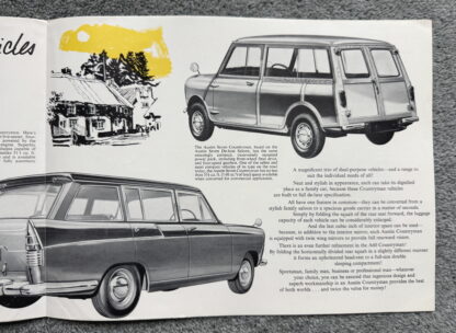 1961 Austin Range Brochure Seven (Mini), A40, A60, A110 - Image 3