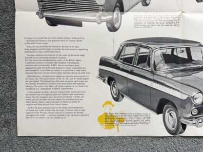 1961 Austin Range Brochure Seven (Mini), A40, A60, A110 - Image 6