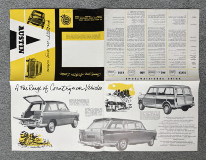 1961 Austin Range Brochure Seven (Mini), A40, A60, A110 - Image 9
