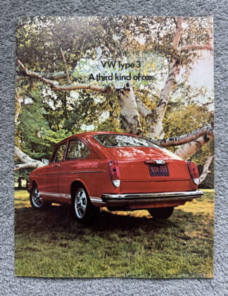 1970 Volkswagen Type 3 1600 Fastback Brochure