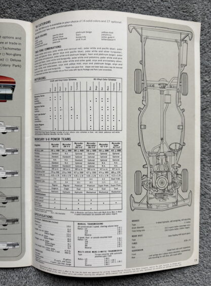 1964 Ford Mercury Park Lane, Montclair, Monterey Range Brochure - Image 11