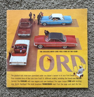 1963 Ford Range Brochure Falcon, Fairlane, Thunderbird, Galaxie, Wagons
