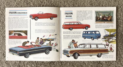 1963 Ford Range Brochure Falcon, Fairlane, Thunderbird, Galaxie, Wagons - Image 3