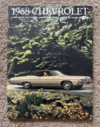 1968 Chevrolet Range Brochure Impala, Caprice, Bel Air, Biscayne