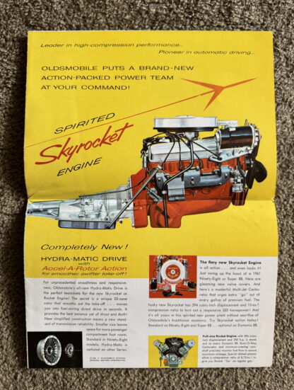 1961 Oldsmobile Range Brochure Classic 98, Super 88, Dynamic 88, F85 De Luxe - Image 2