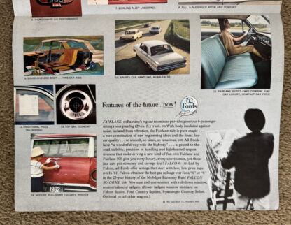 1962 Ford Range Brochure Fairlane, Falcon, Thunderbird, Galaxie, Wagons - Image 4
