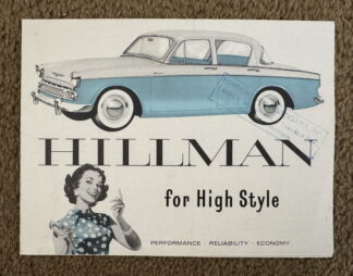 1958 Hillman Minx Brochure