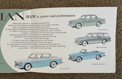 1958 Hillman Minx Brochure - Image 3