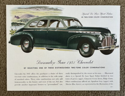 1941 Chevrolet Special, Master De Luxe Range Brochure - Image 19