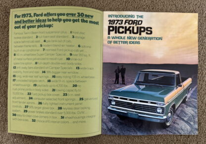 1973 Ford Pickup Truck F100, F250, F350 Brochure - Image 2