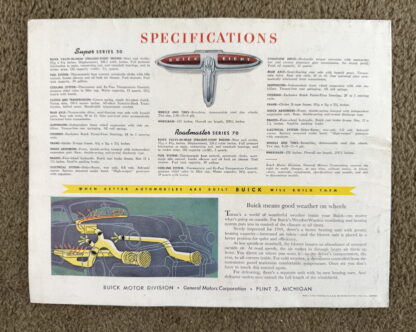 1949 Buick Super Series 50, Roadmaster Series 70 Range Brochure - Image 8