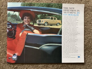 1959 Studebaker Range Brochure Lark, Silver Hawk