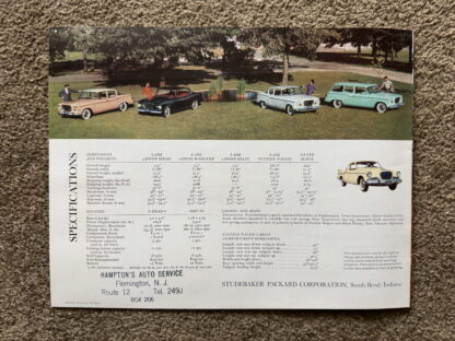 1959 Studebaker Range Brochure Lark, Silver Hawk - Image 12