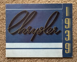 1939 Chrysler Royal, Imperial Range Brochure