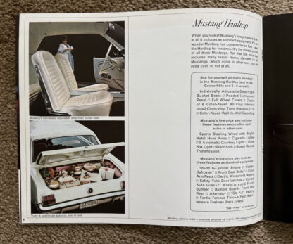 1965 Ford Mustang Brochure - Image 5