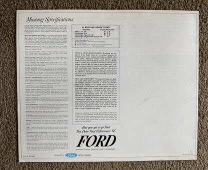 1965 Ford Mustang Brochure - Image 10