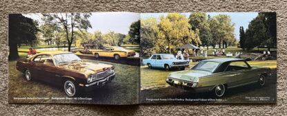 1973 Plymouth Chrysler Range Brochure Valiant, Fury, Barracuda, Satellite - Image 4
