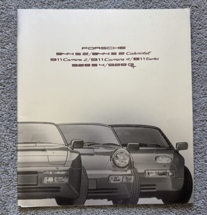 1991 Porsche Range Brochure, 911, 944, 928 Brochure