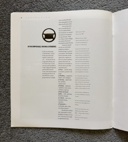 1991 Porsche Range Brochure, 911, 944, 928 Brochure - Image 12