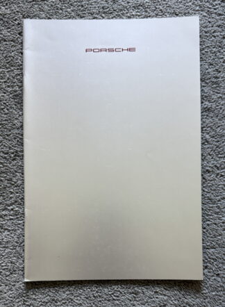 1992 Porsche Range Brochure, 968, 911 928