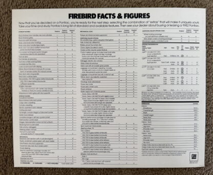 1982 Pontiac Firebird, Trans Am, S/E Brochure - Image 7